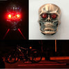 Skull Cycling Bike Bicycle Laser Rear Tail Light 2LED