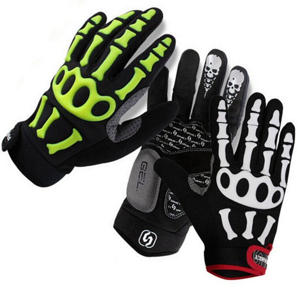 Full Finger Cycling Gloves Skull
