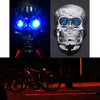 Skull Cycling Bike Bicycle Laser Rear Tail Light 2LED