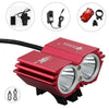 6000 Lumens 2x CREE XM-L U2 LED Bicycle Light