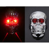 Skull Cycling Bike Bicycle Laser Rear Tail Light 2LED